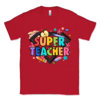 Red super teacher Classic Tee - Artiststas