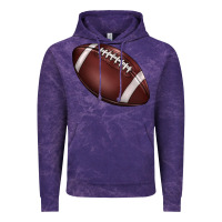 Cloud Purple football Vintage Hoodie - BarkalooDesign