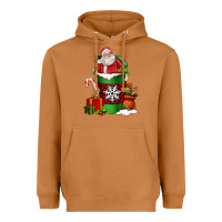 Meerkat Christmas Santa Claus Coffee Cup Heavyweight Hoodie - FaDigitalArtStudio