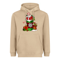 Mushroom Christmas Santa Claus Coffee Cup Heavyweight Hoodie - FaDigitalArtStudio