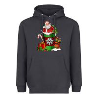 Smoke Christmas Santa Claus Coffee Cup Heavyweight Hoodie - FaDigitalArtStudio