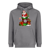 Storm Christmas Santa Claus Coffee Cup Heavyweight Hoodie - FaDigitalArtStudio