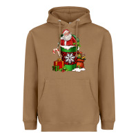 Toasted Coconut Christmas Santa Claus Coffee Cup Heavyweight Hoodie - FaDigitalArtStudio
