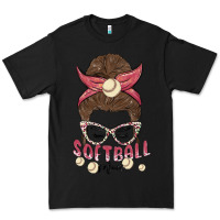 Black softball mom Premium Tee - MaliasSmallBusiness