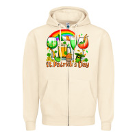 Sandshell St. Patrick's wine glasses Zipper Hoodie - OliviaCreatesArt