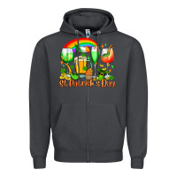 Smoke St. Patrick's wine glasses Zipper Hoodie - OliviaCreatesArt