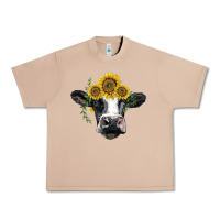 Burro holstein cow with sunflower Urban Heavy Tee - BarkalooDesign