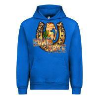 Cobalt cowgirl horseshoe Urban Hoodie - RacoonDesign
