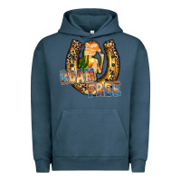 Pigment Midnight Navy cowgirl horseshoe Urban Hoodie - RacoonDesign