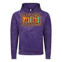 Cloud Purple Leopard Sunflower Mimi Vintage Hoodie - RanaPortraitStore