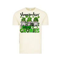 Shamrockin' With My Gnomies St Patrick's Day Vintage Tee | Teevron