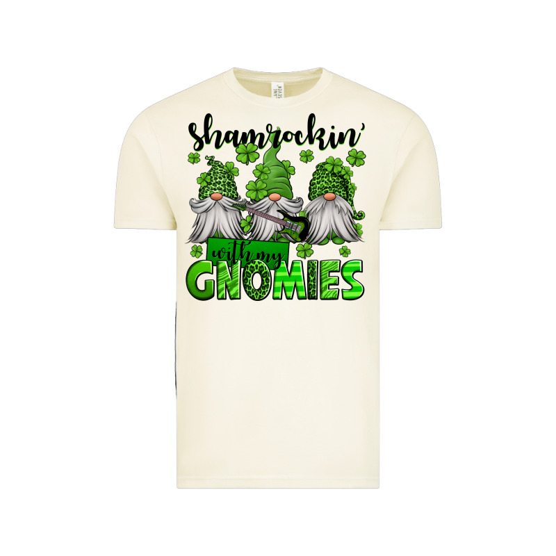 Shamrockin' With My Gnomies St Patrick's Day Vintage Tee by Jasminsmagicworld | Teevron