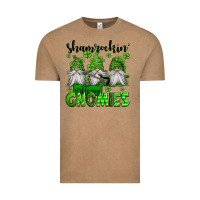 Vintage Coffee shamrockin' with my gnomies st patrick's day Vintage Tee - Jasminsmagicworld