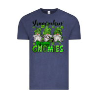 Vintage Denim shamrockin' with my gnomies st patrick's day Vintage Tee - Jasminsmagicworld