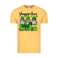 Vintage Mustard shamrockin' with my gnomies st patrick's day Vintage Tee - Jasminsmagicworld