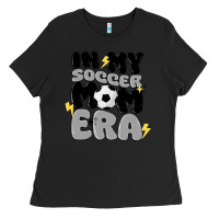 Black in my soccer mom era Ladies Tee - MaliasSmallBusiness
