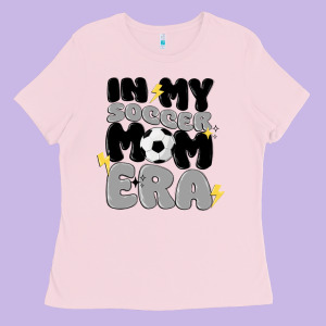 In My Soccer Mom Era Ladies Tee Designed By Maliassmallbusiness