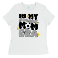 White in my soccer mom era Ladies Tee - MaliasSmallBusiness
