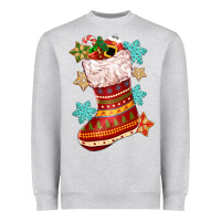 Heather Grey christmas Heavyweight Sweatshirt - CowGirlArtShop