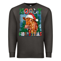 Smoke mooey christmas heifer Premium Sweatshirt - FaDigitalArtStudio