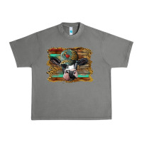 Tornado holstein cow with cap and leopard background Urban Heavy Tee - BarkalooDesign