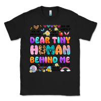 Black dear tiny human behind me Classic Tee - Artiststas