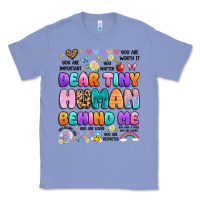 Colony Blue dear tiny human behind me Classic Tee - Artiststas