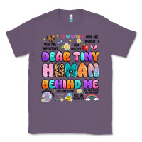 Lavender dear tiny human behind me Classic Tee - Artiststas