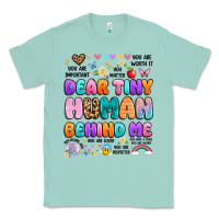 Seafoam dear tiny human behind me Classic Tee - Artiststas
