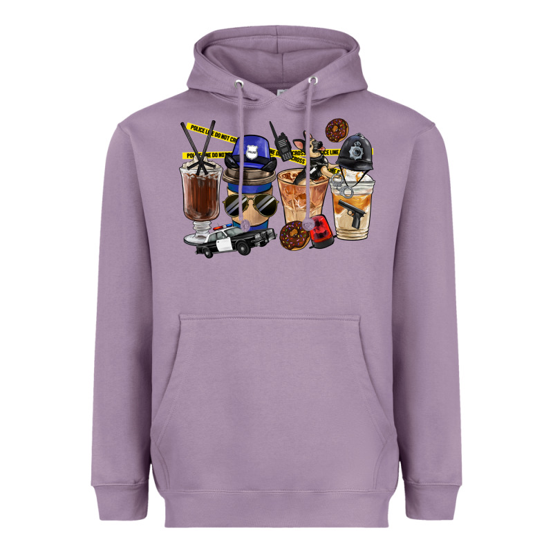 Police Coffee Cups Heavyweight Hoodie by FaDigitalArtStudio | Teevron