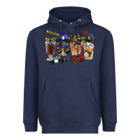 Navy Police Coffee Cups Heavyweight Hoodie - FaDigitalArtStudio