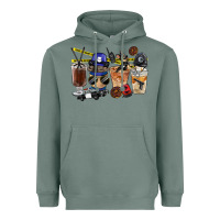 Sage Police Coffee Cups Heavyweight Hoodie - FaDigitalArtStudio