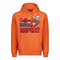 Carrot Coffee Nurse Repeat Premium Hoodie - FaDigitalArtStudio