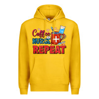 Lemon Coffee Nurse Repeat Premium Hoodie - FaDigitalArtStudio