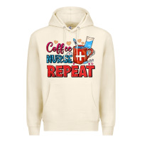 Tofu Coffee Nurse Repeat Premium Hoodie - FaDigitalArtStudio