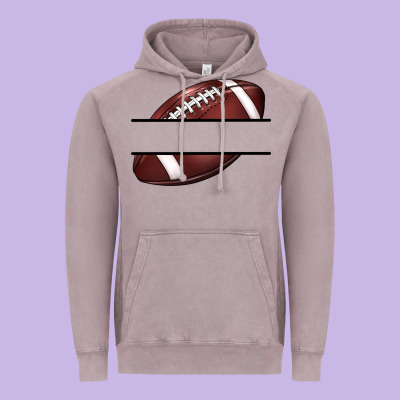Football Name Frame Vintage Hoodie Designed By Barkaloodesign