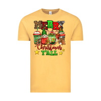 Vintage Mustard merry Christmas y'all gnome coffee Vintage Tee - Jasminsmagicworld