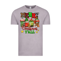 Merry Christmas Y'all Gnome Coffee Vintage Tee | Teevron