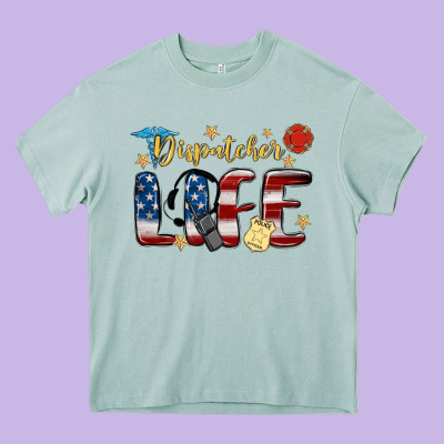 Dispatcher Life Heavy Core Tee Designed By Maliassmallbusiness