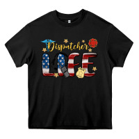 Black dispatcher life Heavy Core Tee - MaliasSmallBusiness