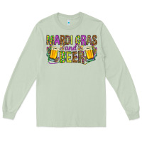 Matcha Mardi Gras and beer Long Sleeve Tee - NancyCooperArtShop