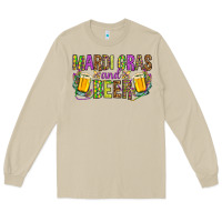 Mushroom Mardi Gras and beer Long Sleeve Tee - NancyCooperArtShop