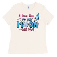 Bone i love you to the moon and back Ladies Tee - MaliasSmallBusiness