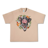 Burro baby pig floral wreath Urban Heavy Tee - BarkalooDesign