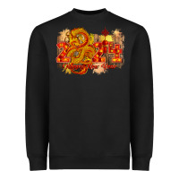 Black year of the dragon chinese new year 2024 Heavyweight Sweatshirt - CowGirlArtShop
