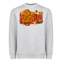 Heather Grey year of the dragon chinese new year 2024 Heavyweight Sweatshirt - CowGirlArtShop