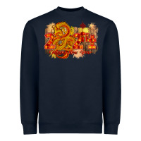 Navy year of the dragon chinese new year 2024 Heavyweight Sweatshirt - CowGirlArtShop