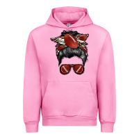 Fuchsia Pink football mom Urban Hoodie - RacoonDesign