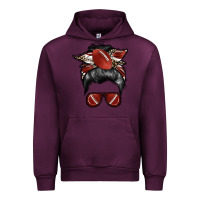Mauve Wine football mom Urban Hoodie - RacoonDesign