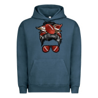 Pigment Midnight Navy football mom Urban Hoodie - RacoonDesign